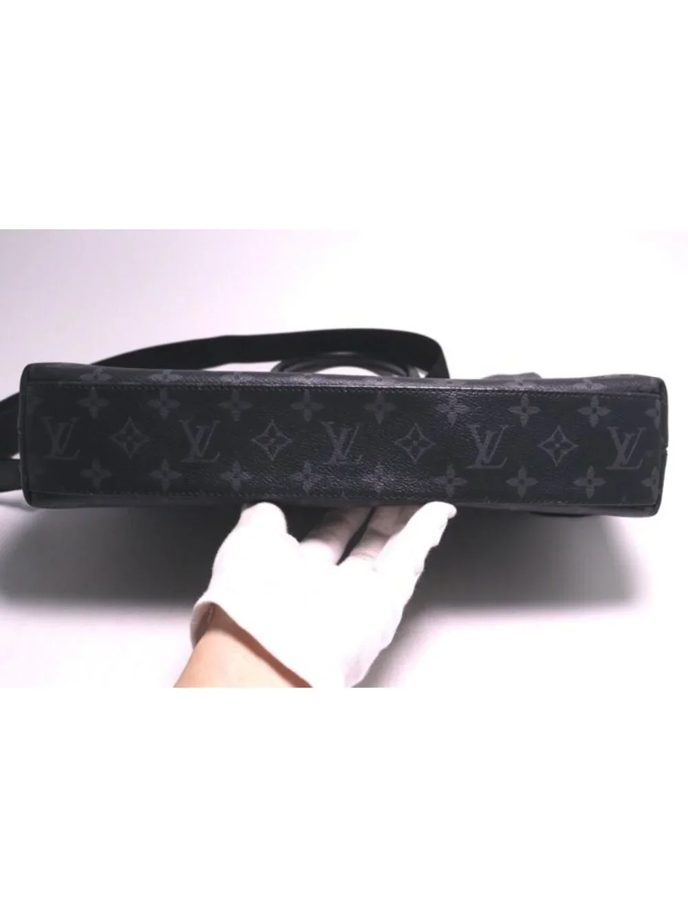 Louis Vuitton Monogram Eclipse Odyssey Briefcase Leather 2-Way Business